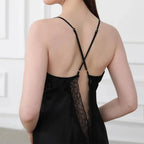 19mm Mulberry Silk Nightgown, Sleeveless V-Neck Sleepwear Pearl Windia