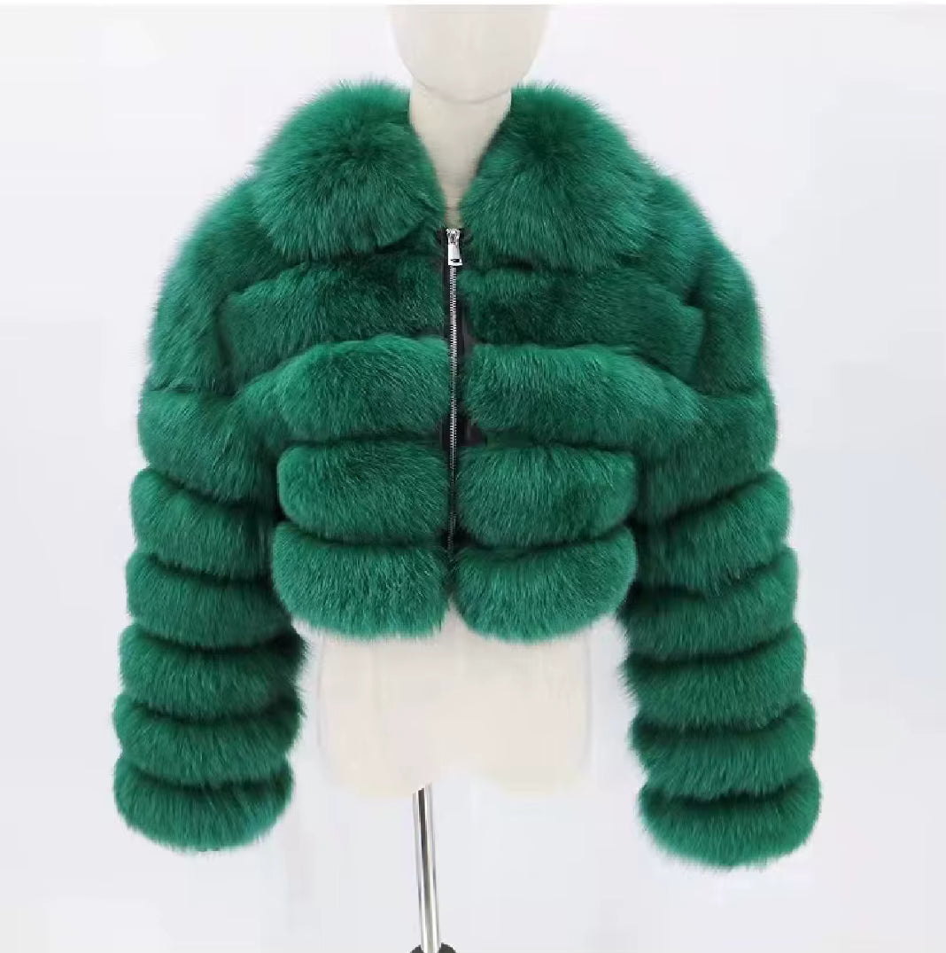 Women's Fox Fur Winter Jacket