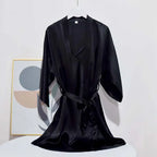 Luxury 100% Mulberry Silk Sleepwear Robe Set