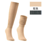 Women's Crew Socks – Scrunch & Slouch Style with Grip | One Size