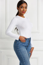 Women's Long-Sleeve Bodycon Jumpsuit