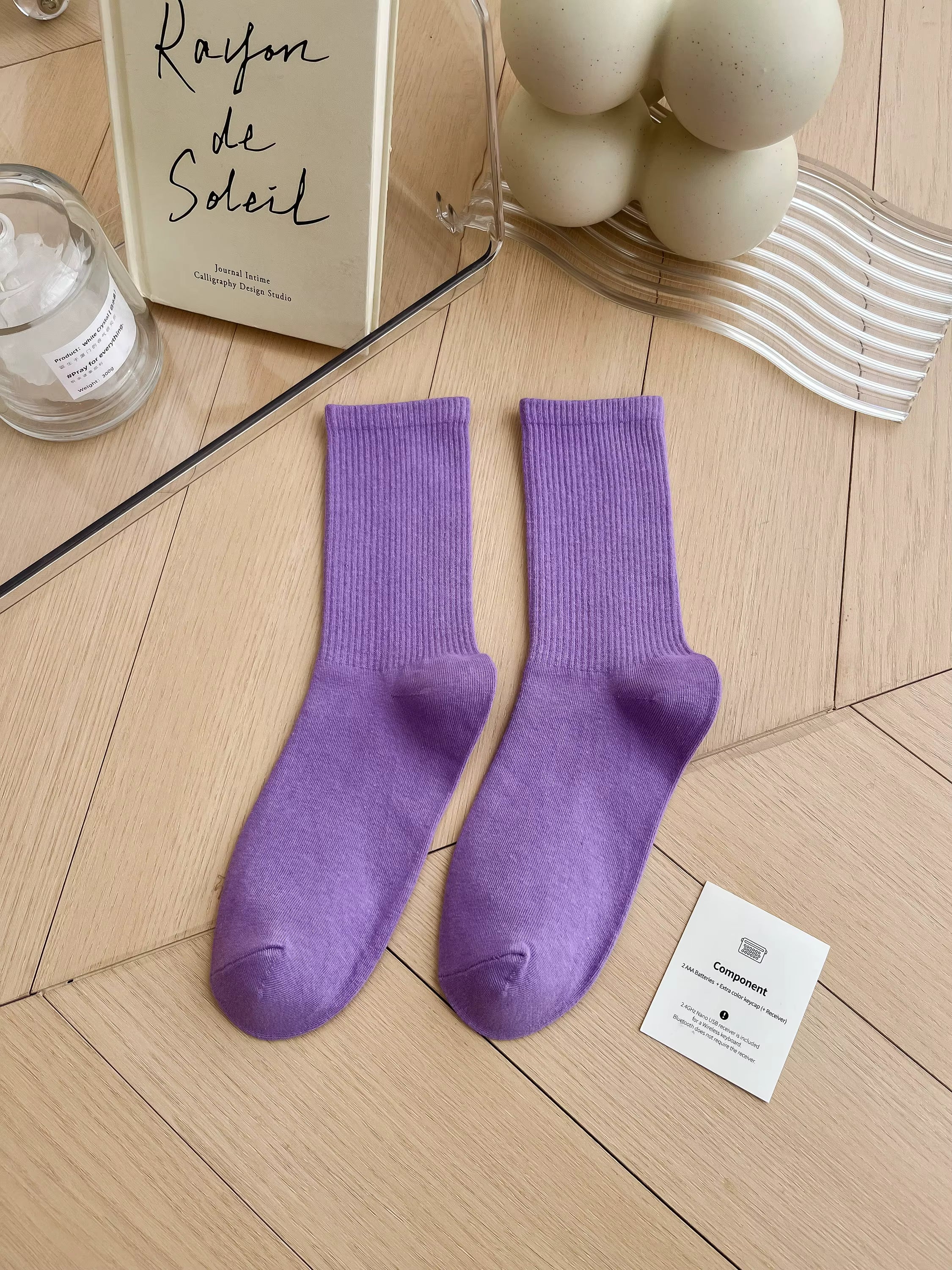 Women's Colorful Crew Socks –  Socks, One Size