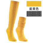 Women's Crew Socks – Scrunch & Slouch Style with Grip | One Size