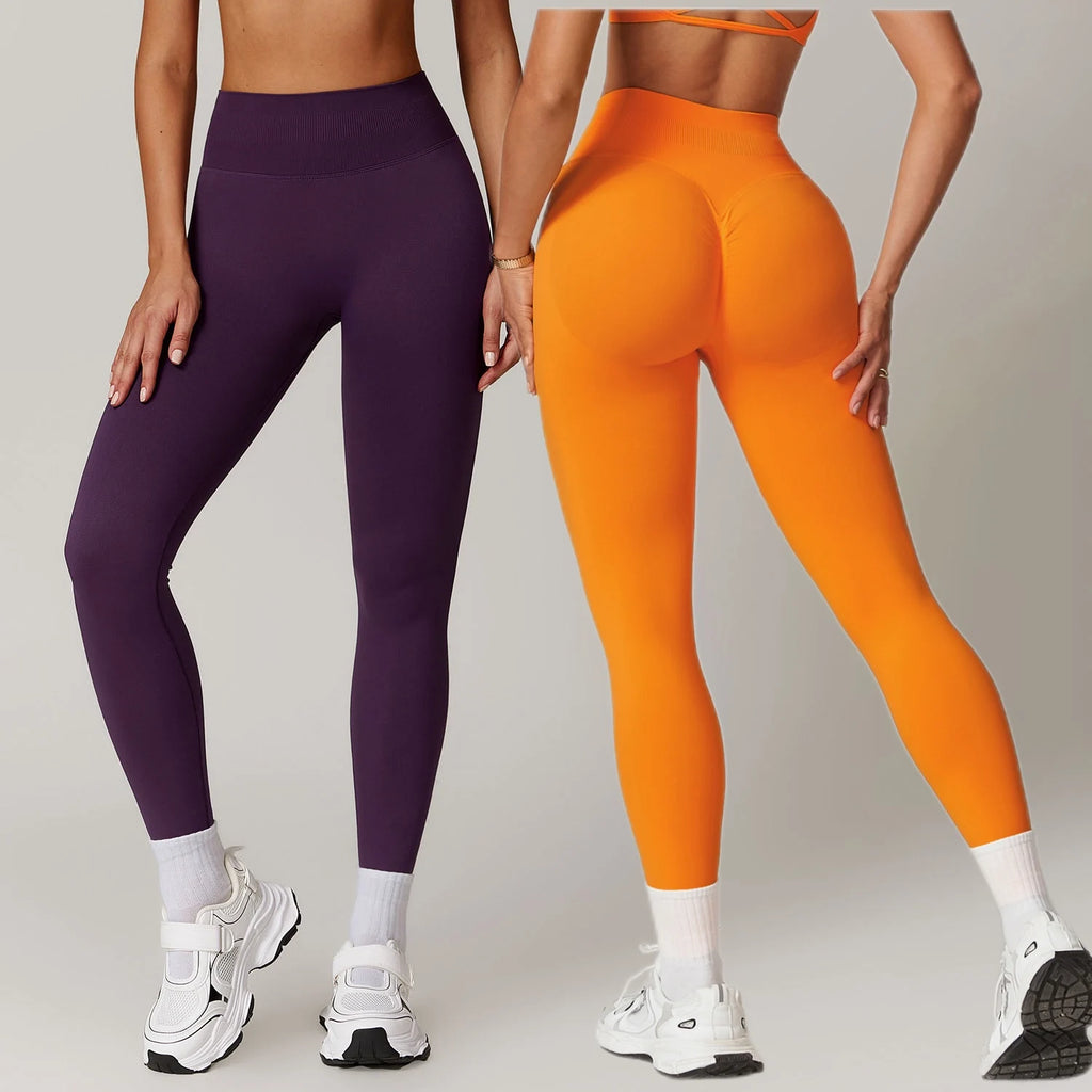 Seamless Scrunch Butt Leggings | High Waist Tummy Control Yoga Leggings for Women