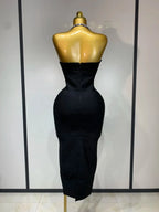 Black Embellished Bodycon Party Dress | Windia