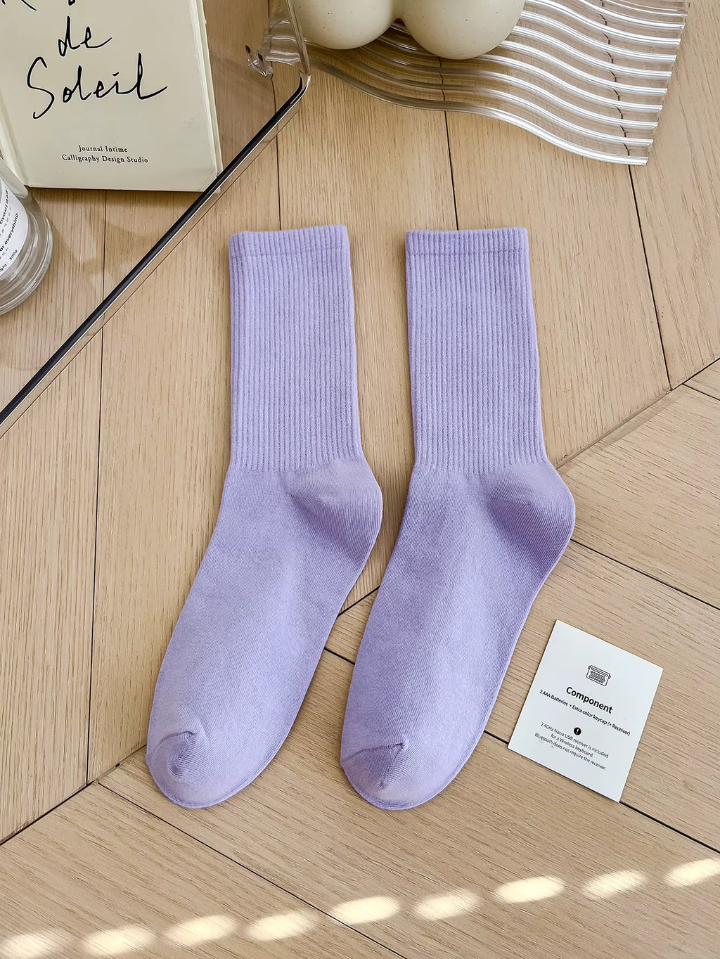 Women's Colorful Crew Socks –  Socks, One Size