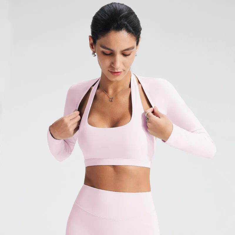 Lightweight Long Sleeve Yoga Cardigan | Four-Way Stretch Athletic Cover-Up for Women