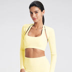Lightweight Long Sleeve Yoga Cardigan | Four-Way Stretch Athletic Cover-Up for Women