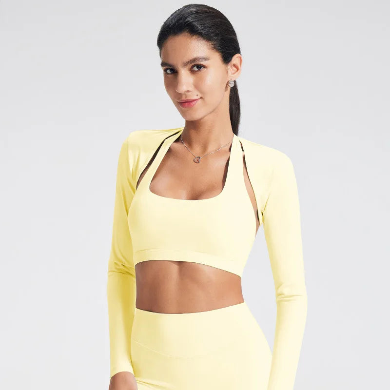 Lightweight Long Sleeve Yoga Cardigan | Four-Way Stretch Athletic Cover-Up for Women