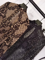 Women's Lace Mesh Jumpsuit