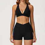 Women's Sports Bra & High Waist Gym Set | Shorts, Leggings or Flare