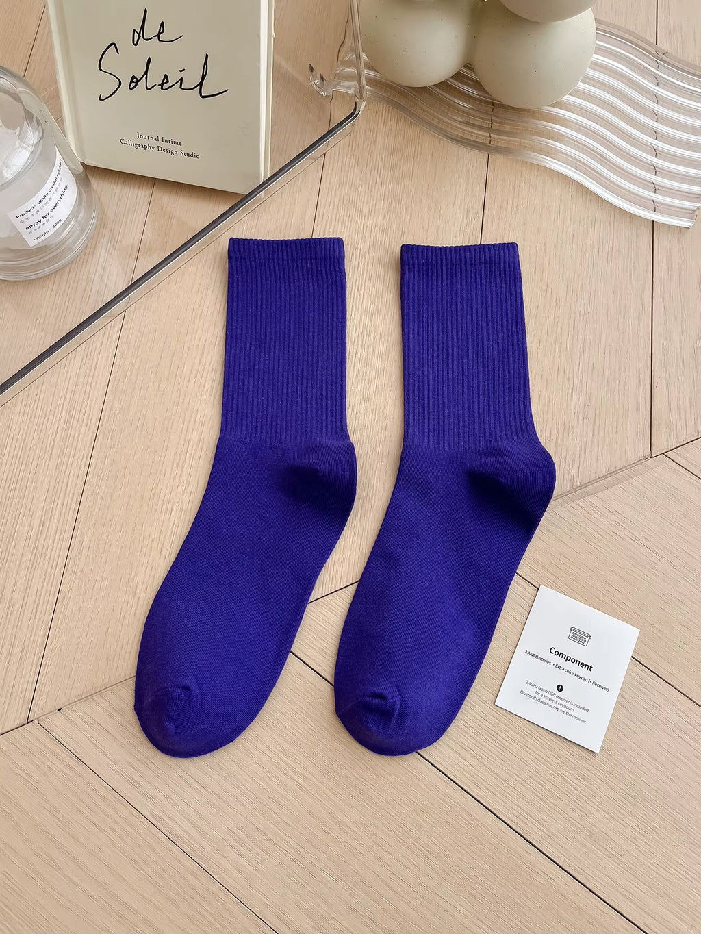 Women's Colorful Crew Socks –  Socks, One Size