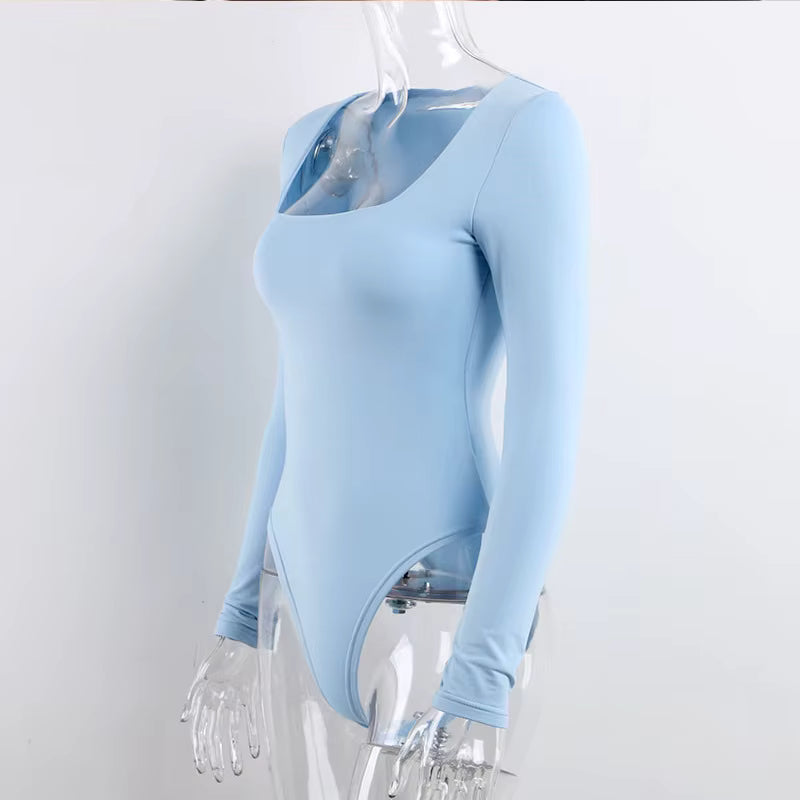 Women's Slim Fit Strapless Jumpsuit – Long Sleeve Skinny Fit Above Knee