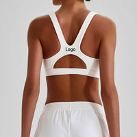 Women's Shockproof Sports Bra – High Stretch Yoga & Fitness Gym Bra with Custom Logo