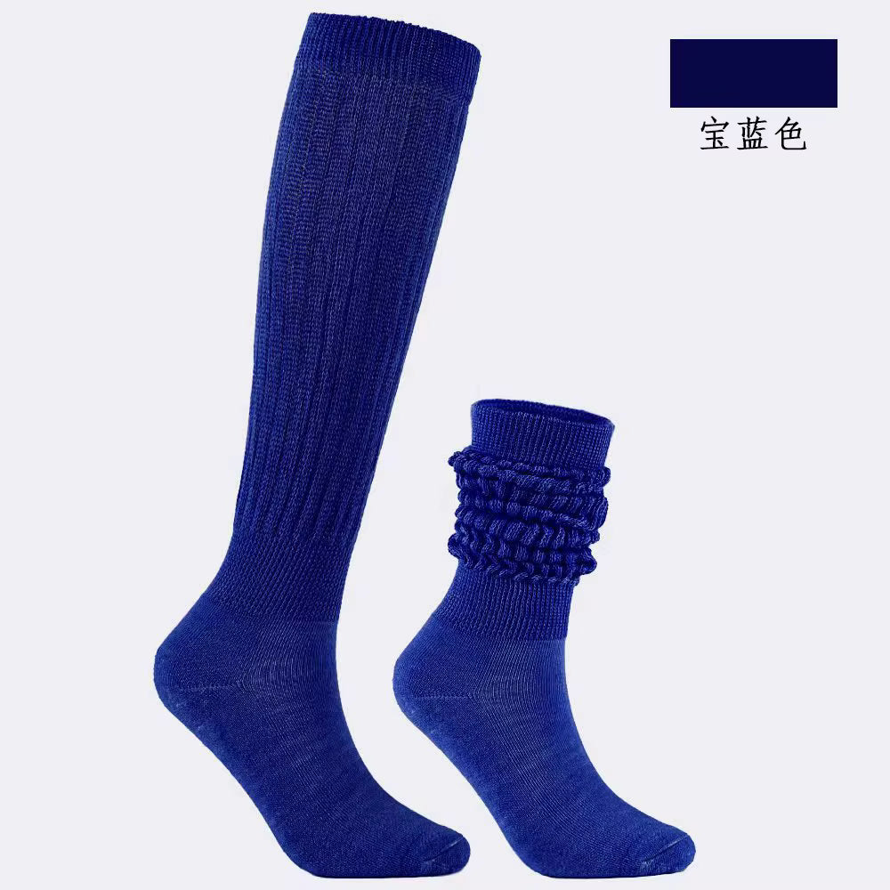 Women's Crew Socks – Scrunch & Slouch Style with Grip | One Size
