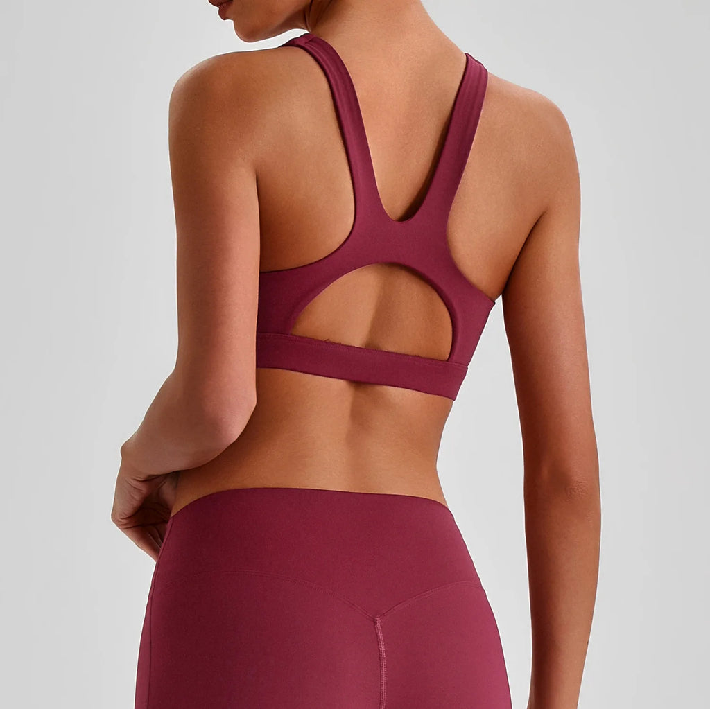 Women's Shockproof Sports Bra – High Stretch Yoga & Fitness Gym Bra with Custom Logo