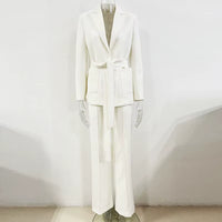 Women's Formal Blazer & Pants Set — Long Sleeve Office Suit - Windia