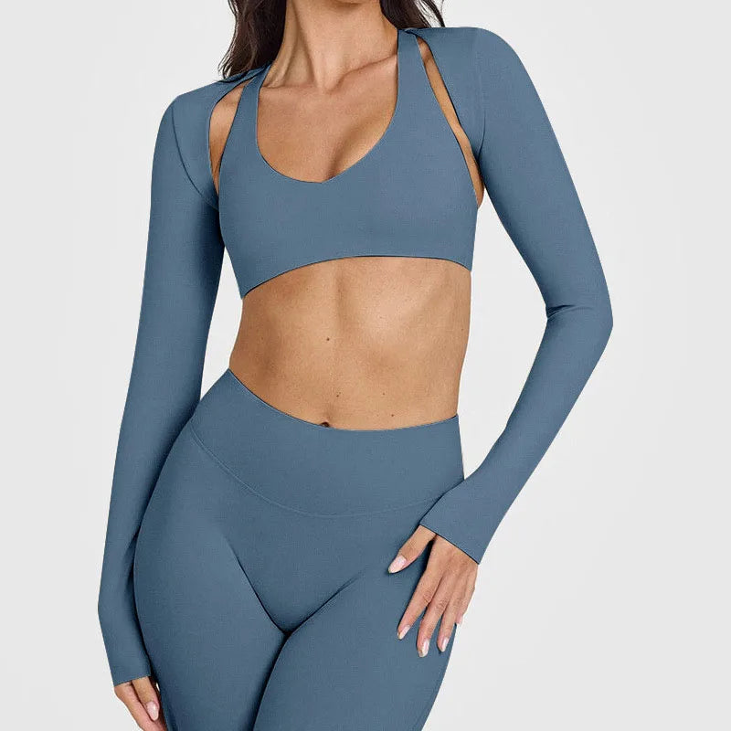 Lightweight Long Sleeve Yoga Cardigan | Four-Way Stretch Athletic Cover-Up for Women