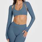 Lightweight Long Sleeve Yoga Cardigan | Four-Way Stretch Athletic Cover-Up for Women