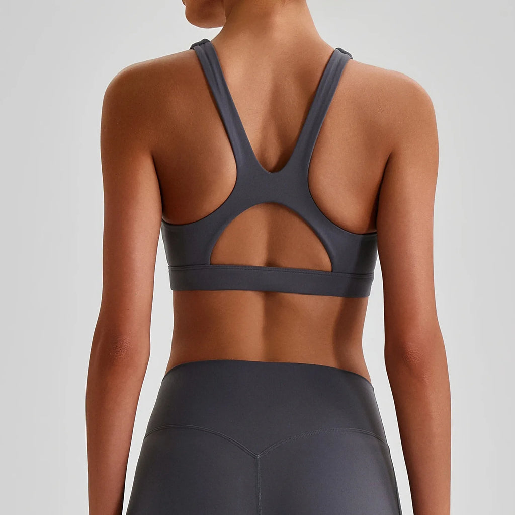 Women's Shockproof Sports Bra – High Stretch Yoga & Fitness Gym Bra with Custom Logo