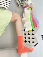 Women's Colorful Crew Socks –  Socks, One Size