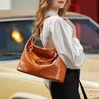 Leather Shoulder Tote Bag – Big Capacity Luxury Ladies Handbag