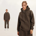 345 GSM Cotton-Blend Heavyweight Oversize Tracksuit Set - Hoodie & Sweatpants