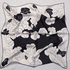 100% Silk Square Scarf – Luxe Mulberry Silk Head Wrap & Shawl for Women