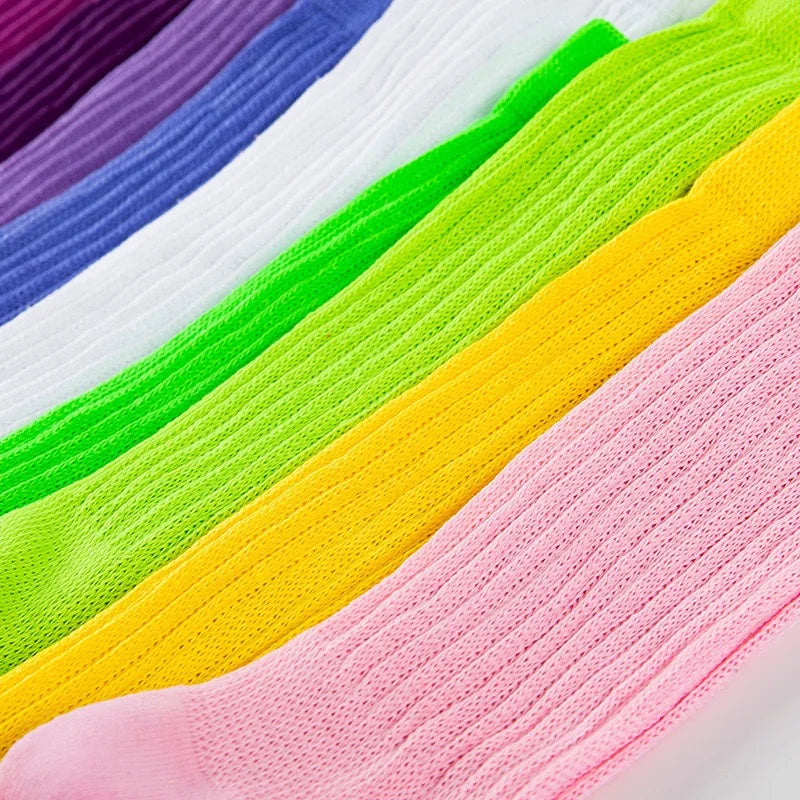 Women's Crew Socks – Scrunch & Slouch Style with Grip | One Size