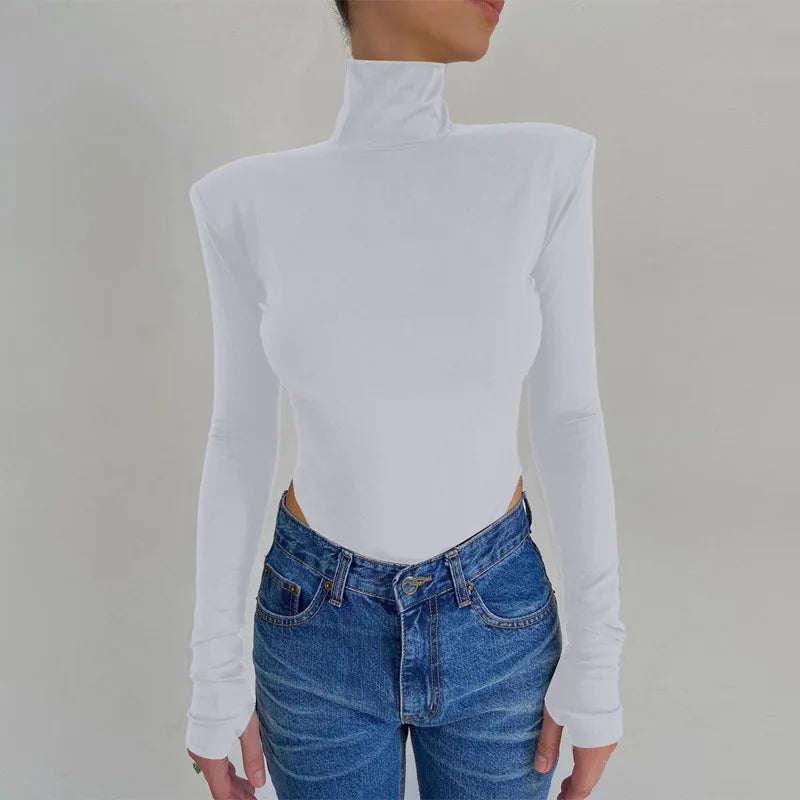 Women's Cutout Backless Long-Sleeve Bodysuit