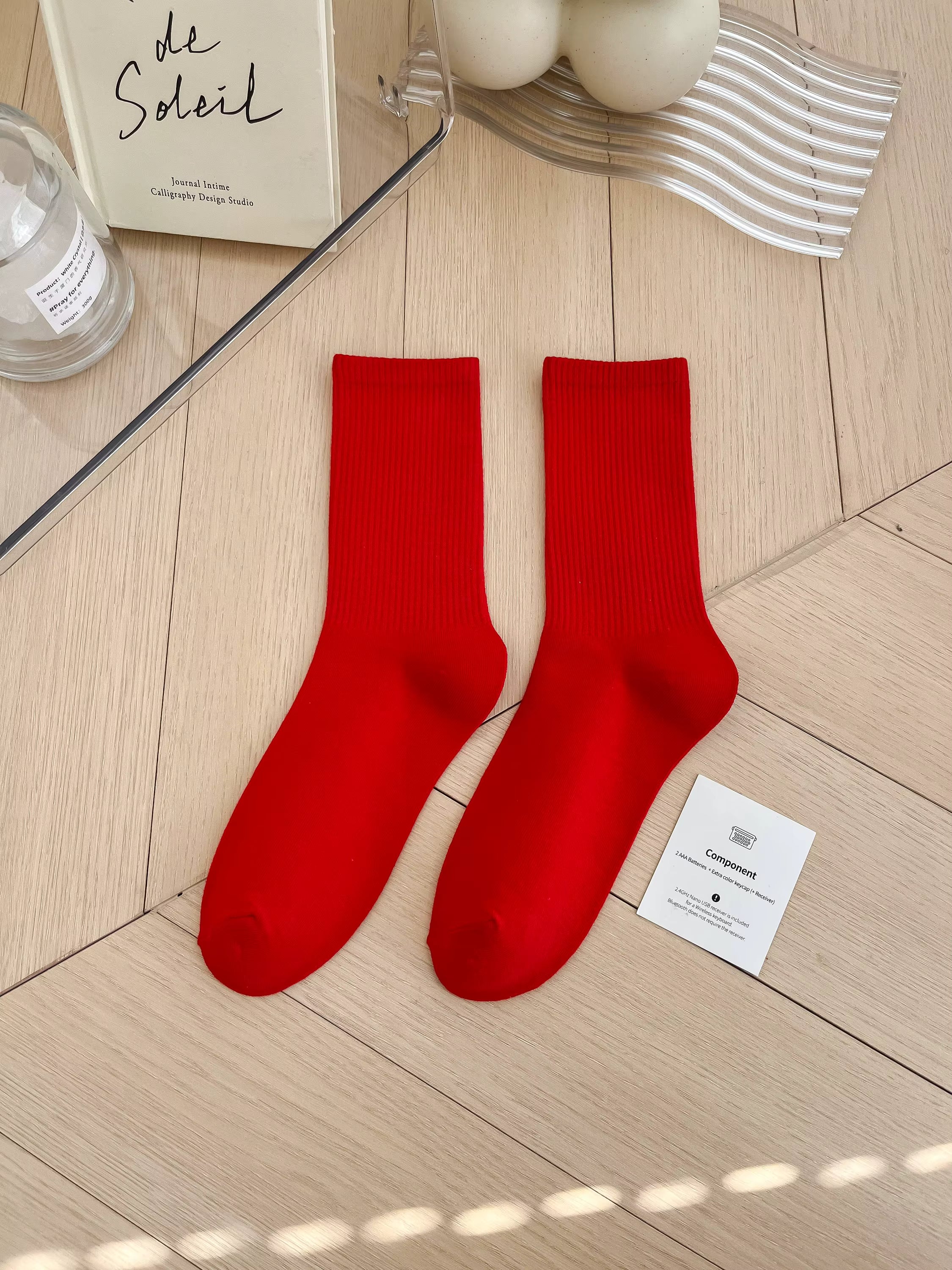 Women's Colorful Crew Socks –  Socks, One Size