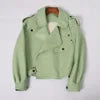 Sheepskin Leather Bomber Jacket