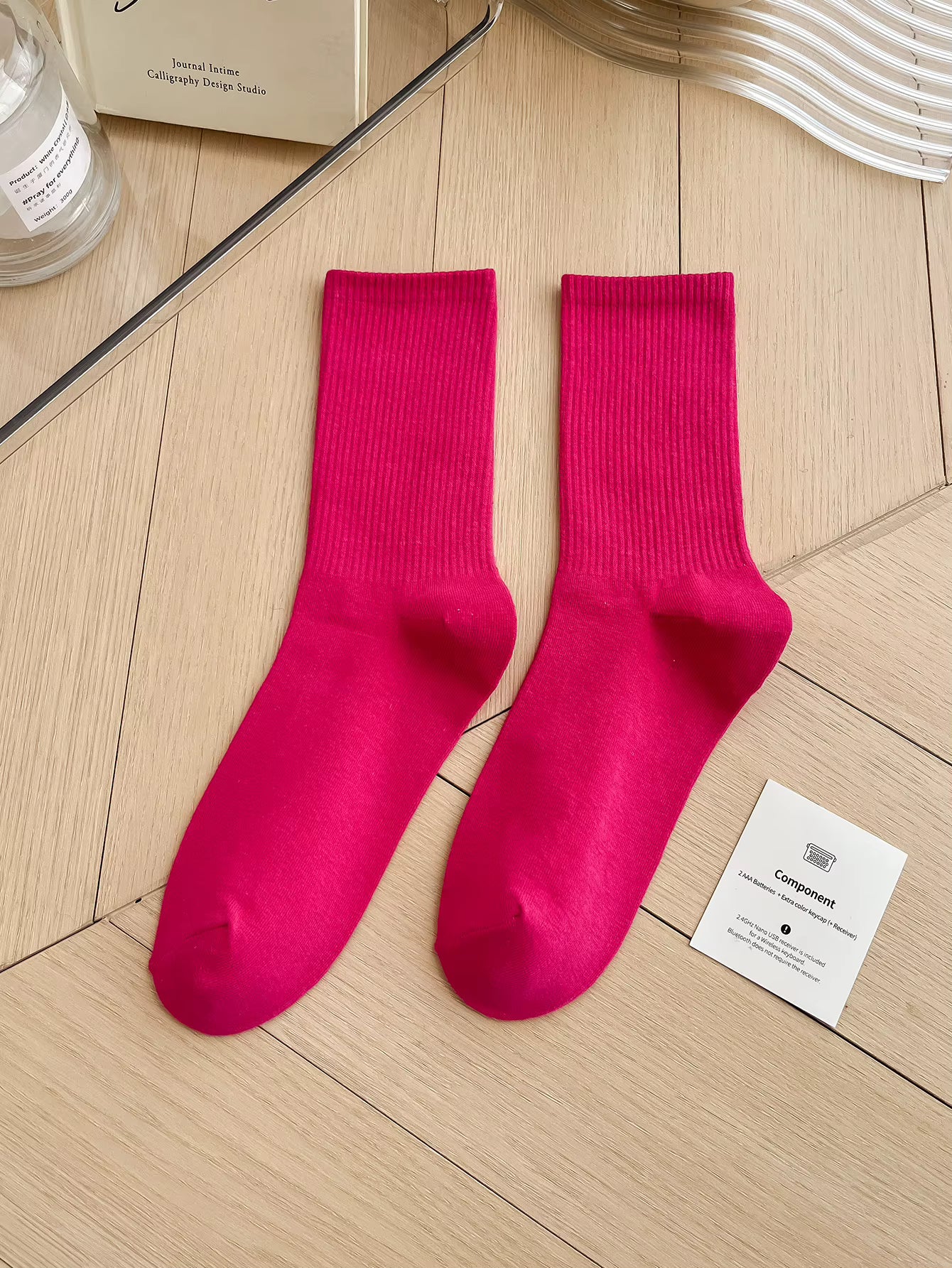 Women's Colorful Crew Socks –  Socks, One Size
