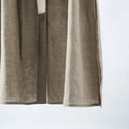 Women's Midi Linen Shirt Dress with Beaded Collar & Waist-Cinching Tie