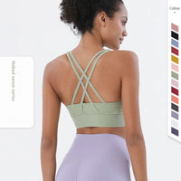 Women's Sports Bra – Padded Wireless High Support Yoga Gym Bra