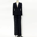 Lace Office Blazer & Pants Set – Women's 2-Piece Suit - Windia