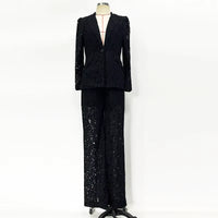 Lace Office Blazer & Pants Set – Women's 2-Piece Suit - Windia
