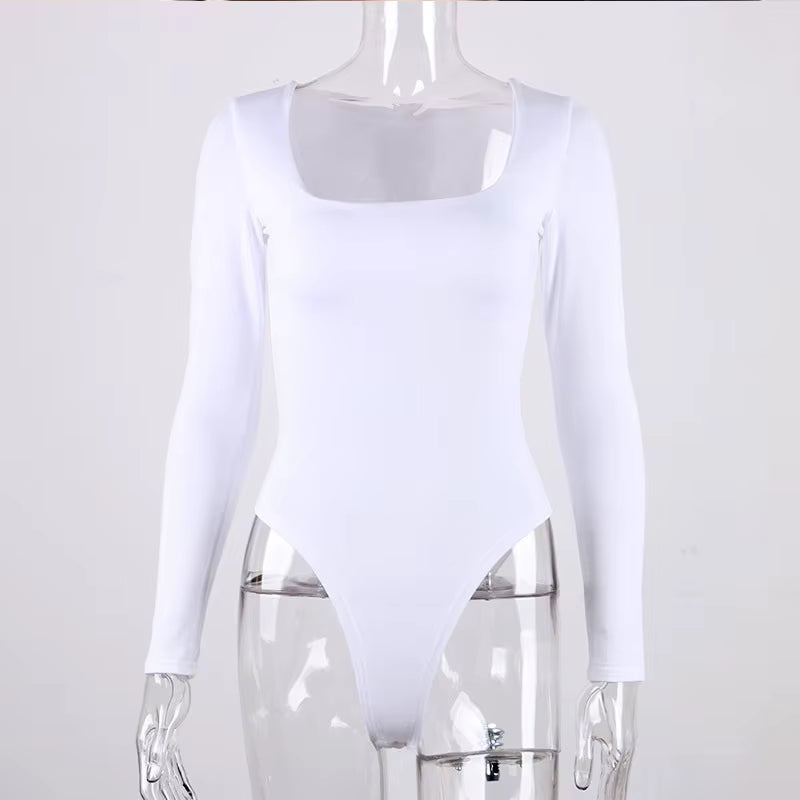 Women's Slim Fit Strapless Jumpsuit – Long Sleeve Skinny Fit Above Knee