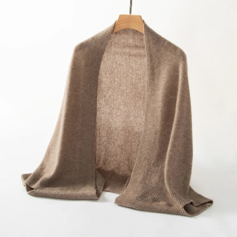 Women's Cashmere-Wool Openwork Shawl
