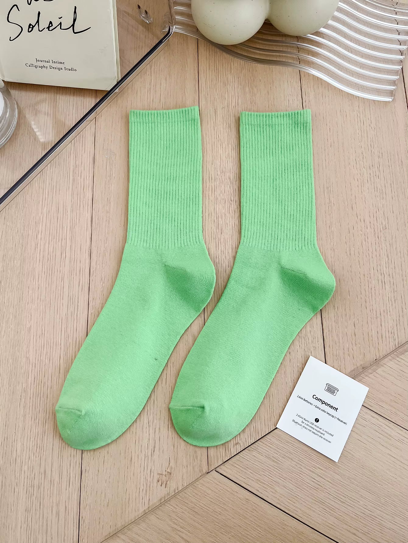 Women's Colorful Crew Socks –  Socks, One Size