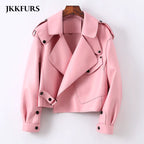 Sheepskin Leather Bomber Jacket - Windia