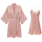 Luxury 100% Mulberry Silk Sleepwear Robe Set