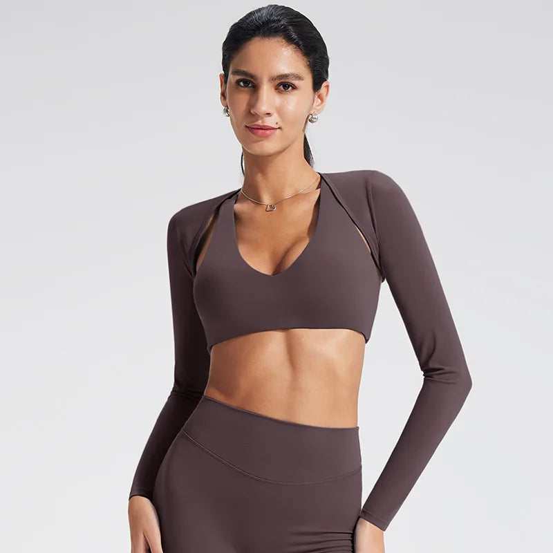 Lightweight Long Sleeve Yoga Cardigan | Four-Way Stretch Athletic Cover-Up for Women