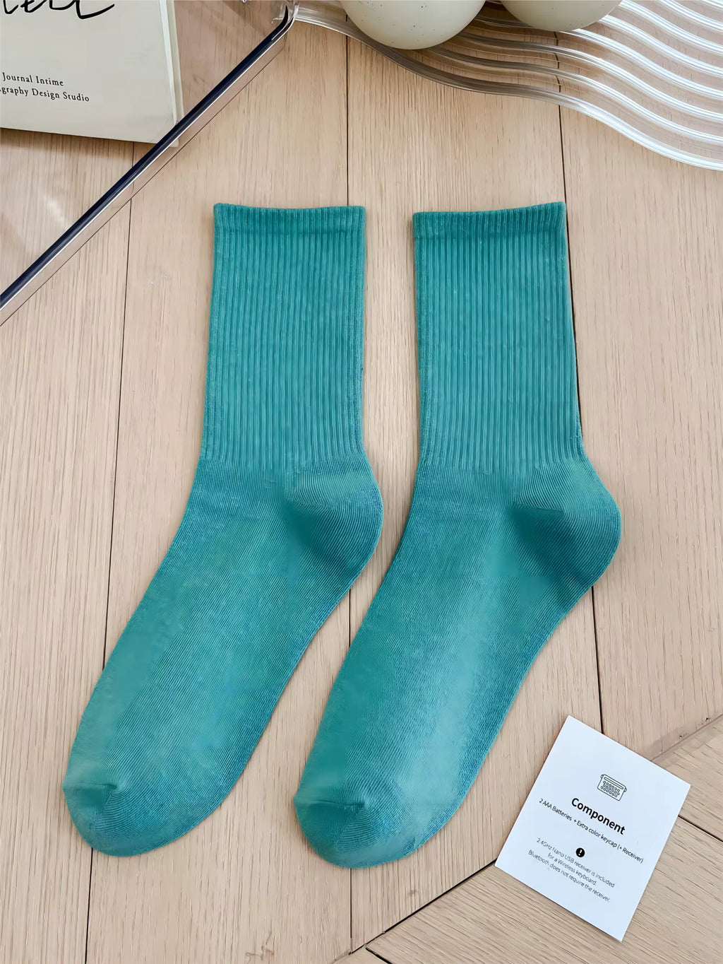 Women's Colorful Crew Socks –  Socks, One Size