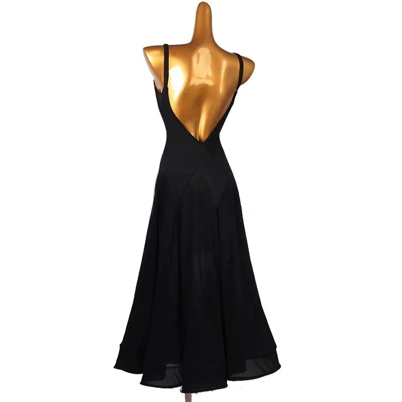 Women's V-Neck Backless Dance Dress | Windia
