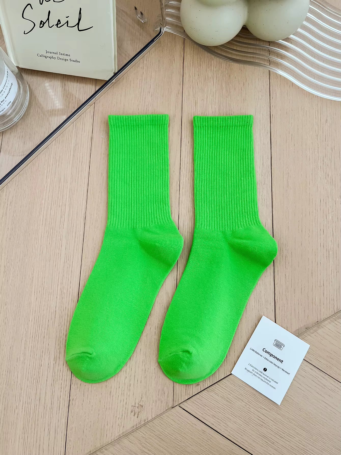 Women's Colorful Crew Socks –  Socks, One Size