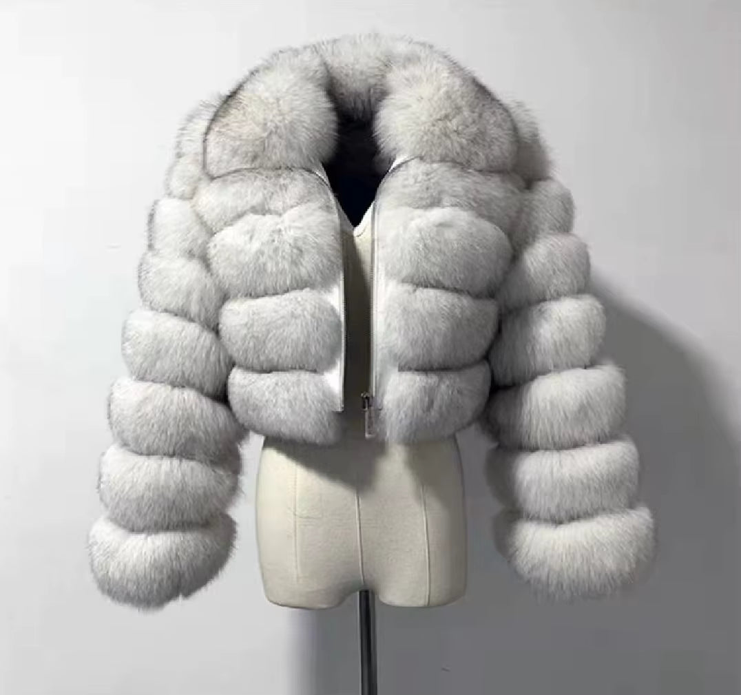 Women's Fox Fur Winter Jacket