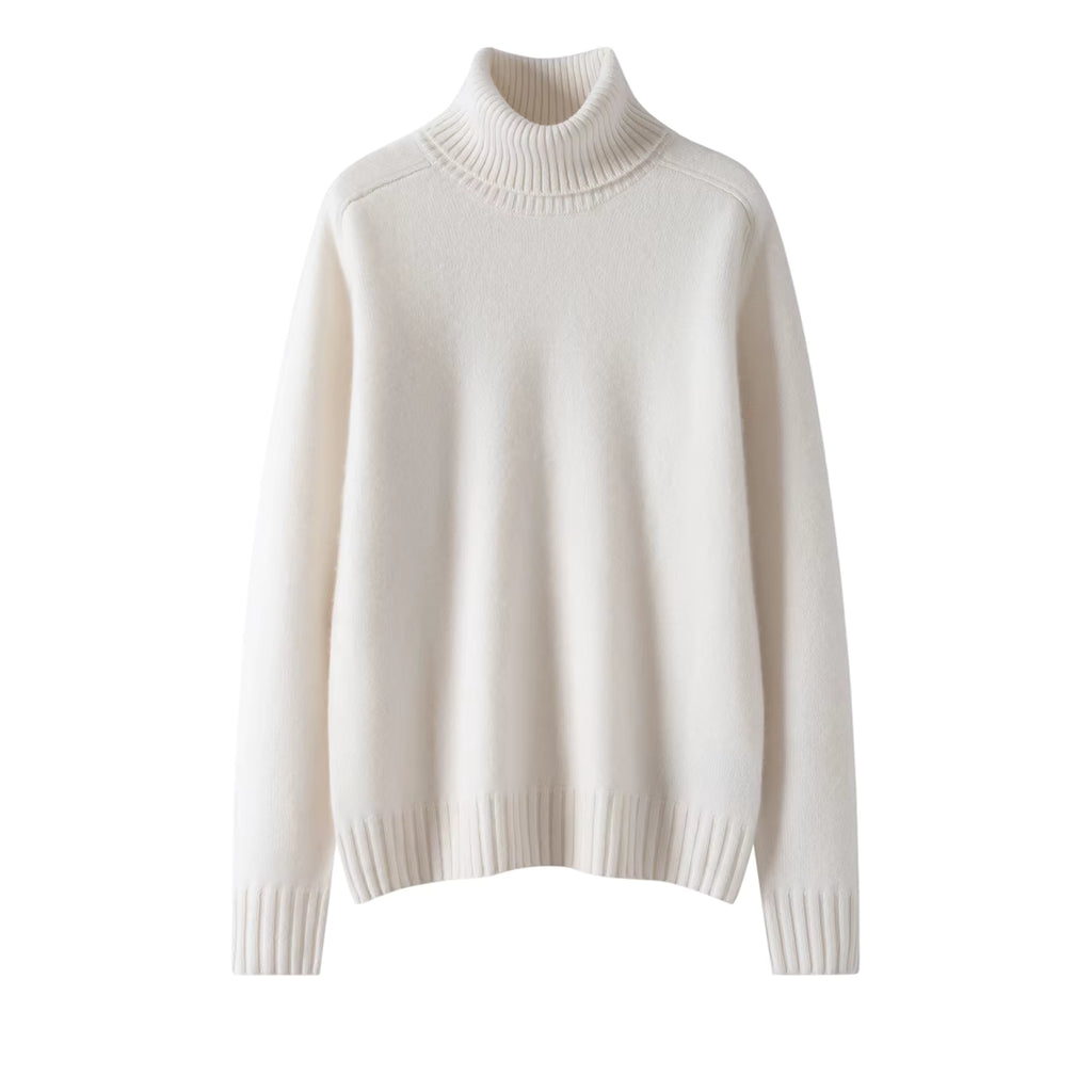 Women's 100% Cashmere Sweater | Luxuriously Soft Turn-Down Collar Pullover - Windia