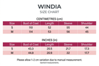Windia Short Double-Faced Wool Jacket chart