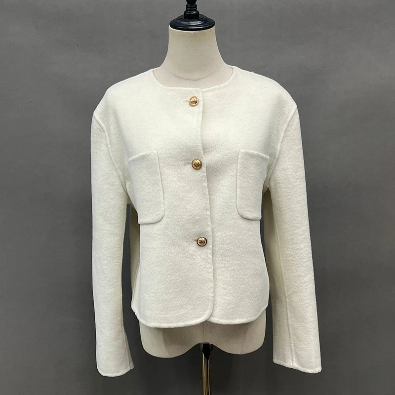 Women's Short Double-Faced Wool Jacket | Windia